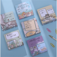 卡通少女无胶便签本批发批发学生用可爱便签少女心记事小本本