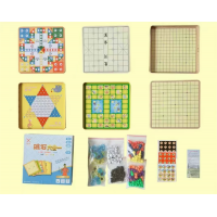 中小学成人儿童益智练习磁性六合一游戏棋