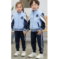 幼儿园园服春秋装校服套装小学生运动班服三件套学院风