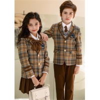 中小学生春秋季校服西装套装男生女生英伦服饰三件套