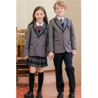 幼儿园园服春秋季英伦风小学生西装校服套装团体活动服装