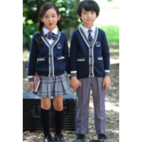 幼儿园园服毛衣儿童班服小学生春秋季校服套装英伦风演出活动服