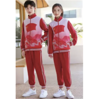 中小学生校服套装夏季秋季运动服三件套青少年男生女生运动服饰