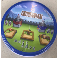 中小学成人儿童益智练习精品圆铁盒国际象棋