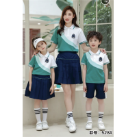 校园园服小学生幼儿园班服夏季校服套装裙子短裤短袖两件套