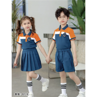 小学生夏季短袖短裤校服套装幼儿园园服班服团体服饰