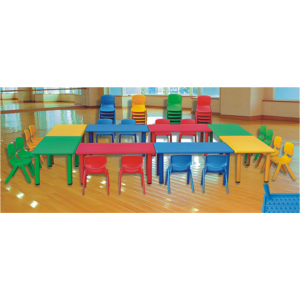 幼儿园户内外游乐设施塑料玩具系列人体工学桌和椅图2