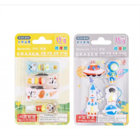 学校中小学生文具中国制造太空系列人物头像橡皮擦