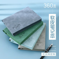 笔记本现货可印logo羊巴皮a5记事本皮面学生日记本文具本子