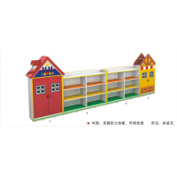 幼儿园户内外游乐设施木制玩具系列别墅造型玩具柜