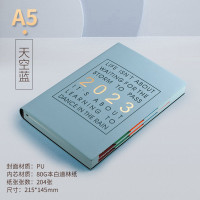 2023年A5高颜值手账日程本365天时间管理笔记本记事本计划本