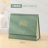2023年兔年台历定制批发简约现代桌面双线圈创意商务周历logo订做