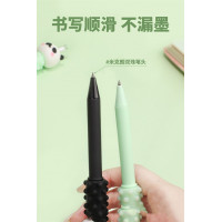 勤奋熊按摩笔可爱创意韩国卡通学生文具批发黑色全针管