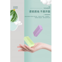 蒸煮PVC纯色橡皮擦定自学生文具用品柔韧掉屑少橡皮