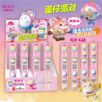 新款卡通蛋仔刮刮乐盲盒按动笔ST头按压中性笔签字笔学生文具批发