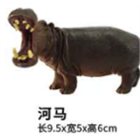 仿真动物模型套装玩具野生动物河马