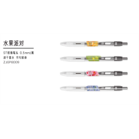 按动中性笔ST双笔头0.5mm黑色学生用笔签字笔办公用笔书写笔