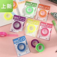 手撕胶带 荧光色透明便利贴 1.8cm*10米随心撕手账胶带