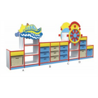 幼儿园户外游乐设施辅助用品系列嘟嘟船造型组合柜