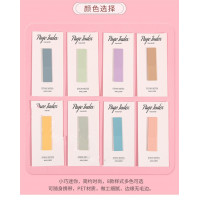 莫兰迪色透明索引贴标签指示贴备忘便利贴学生高颜值