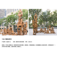 幼儿园高级托育系列托育192片碳化积木