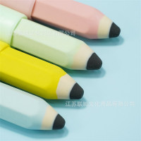 定制 铅笔形状造型橡皮擦3D彩虹颜色橡皮创意卡通笔形