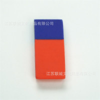 定制钢笔橡皮擦红蓝橡皮金刚砂磨砂中性笔铅笔圆珠笔两用橡皮