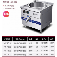 商用15KW一体式卤肉煲汤炉电磁煮面炉大容量食堂电锅灶