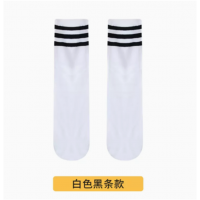 中小学生简约长款条纹潮流长袜