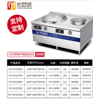 大炒炉商用大功率炒锅酒店餐厅食堂大锅灶嵌入式煲汤炉蒸铮炉