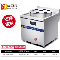 七星蒸包炉大功率酒店餐厅无明火食堂早餐蒸饺电热蒸汽发生器