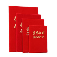 大12k绒面款荣誉证书放A4纸内页聘书结业证书比赛证书内页内芯打印