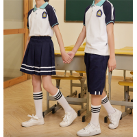 中小学生新款潮流夏季装班服校服套装