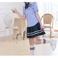 中小学生新款潮流夏季装班服校服套装