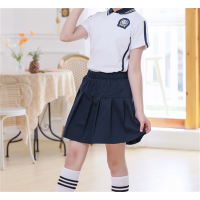 中小学生新款潮流夏季装班服校服套装