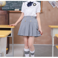 中小学生新款潮流夏季装班服校服套装