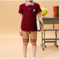 中小学生新款潮流夏季装班服校服套装