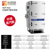 商用推车式蒸柜燃气推车蒸箱央厨大型蒸汽机蒸箱炖汤机电热