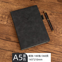 B5鹿头笔记本子超厚加厚商务记事本皮面本可加印LOGO