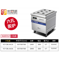 蒸包炉商用电磁炉单头15KW蒸炉酒店厨具电热大功率点心蒸炉
