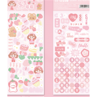 宝宝幼儿创意新颖爆款糖小粥咕咔贴纸(芝芝莓莓)