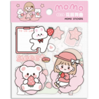 儿童创意装饰高颜值可爱创意MOMO系列贴纸包(花园舞曲)