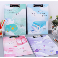 A4板夹文件夹子小清新写字考试卷档案资料册学生办公用品垫板夹板
