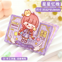 亚克力滴胶夹笔袋小夹子PP夹周边亚克力夹板装饰品