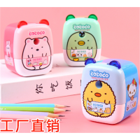 创意文具小学生奖品可爱卡通机器人手摇卷笔刀儿童学习用品铅笔刀