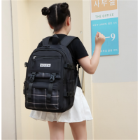 新款时尚潮流小学生书包 女3-6-9年级大容量儿童包轻便休闲双肩包