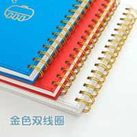 复古A4线圈本网格小方格创意随身简约大学生笔记本子加厚B5记事本