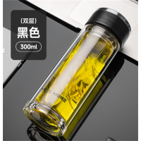 高硼硅玻璃杯单层透明加厚便携水杯子车载泡茶