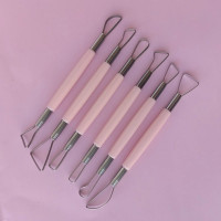 美术工具塑料陶泥雕刻工具六件套 彩色塑料陶艺