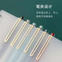 善知享受生活系列拔帽中性笔复古色大容量直液笔0.5全针管走珠笔